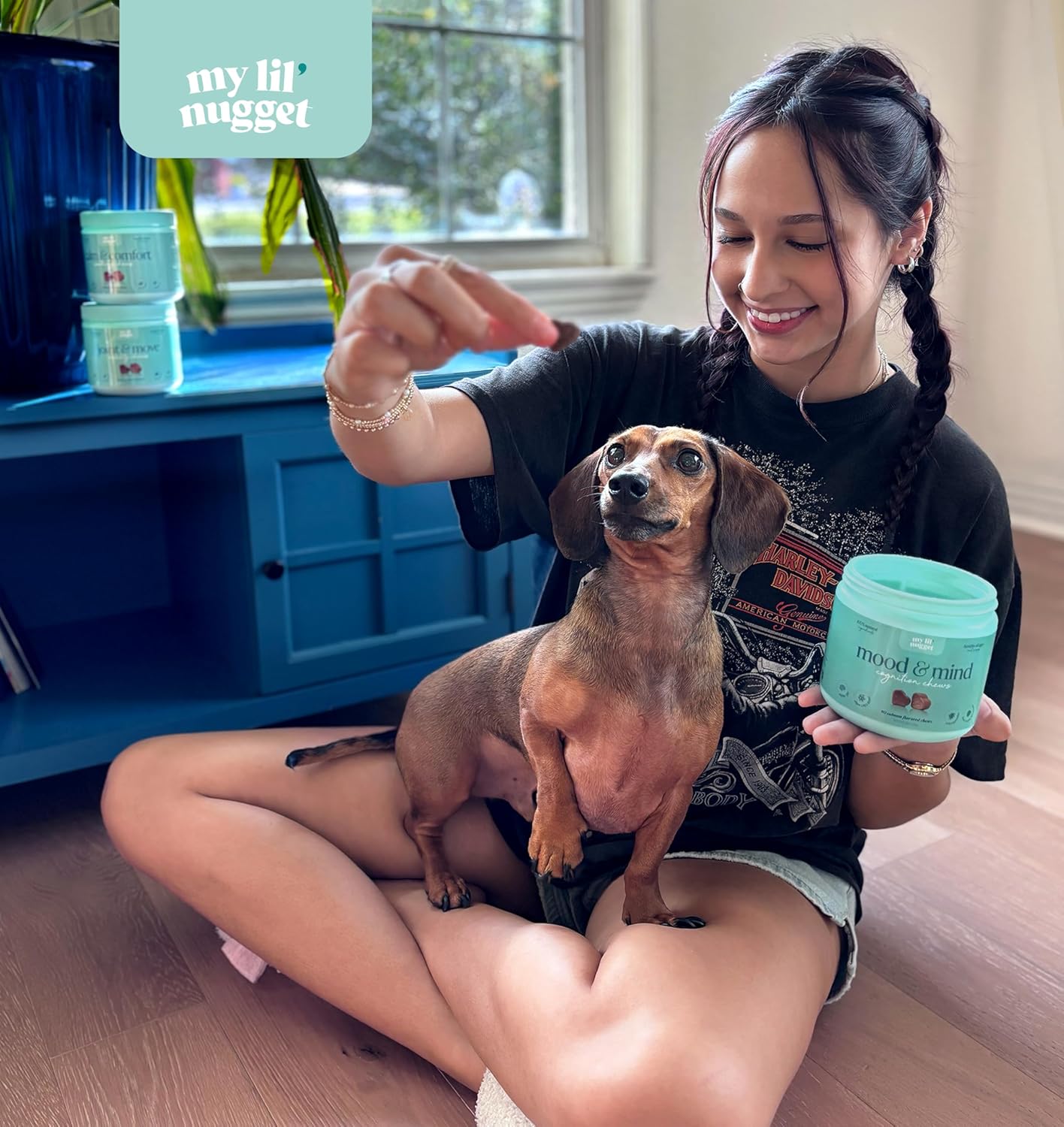 My Lil’ Nugget - Vet-Approved Mood & Cognition Chews for Dogs | All-Natural Dog Mental Health Support & Improve Memory | Lion’s Mane & Ashwagandha | Helps Puppy to Senior Dogs | 90 Salmon Flavor Chews - Image 4