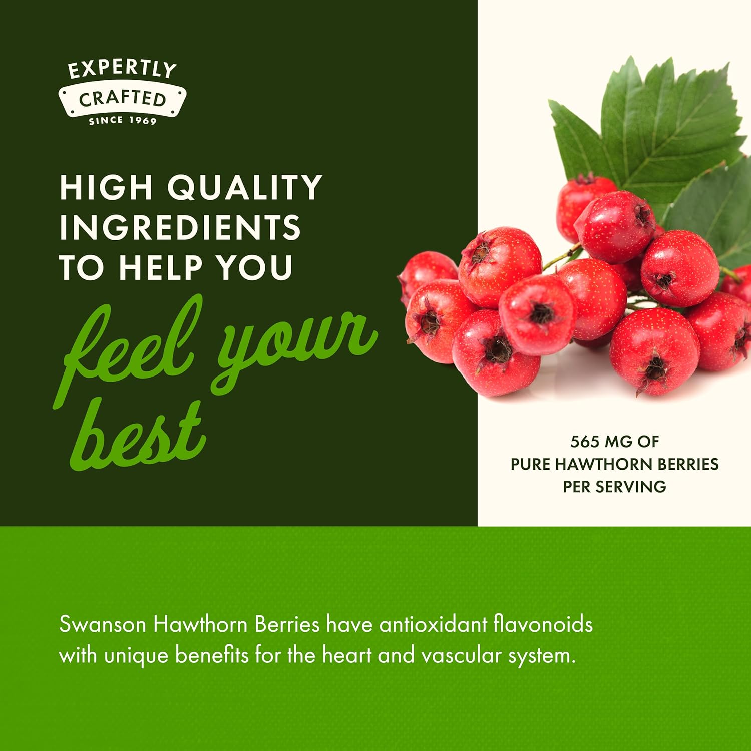 Swanson Hawthorn Berry Full Spectrum Circulation Support Supplement for Heart-Health-Conscious Adults with Antioxidant Flavonoids (250 Capsules, 565 mg Each) - Image 5