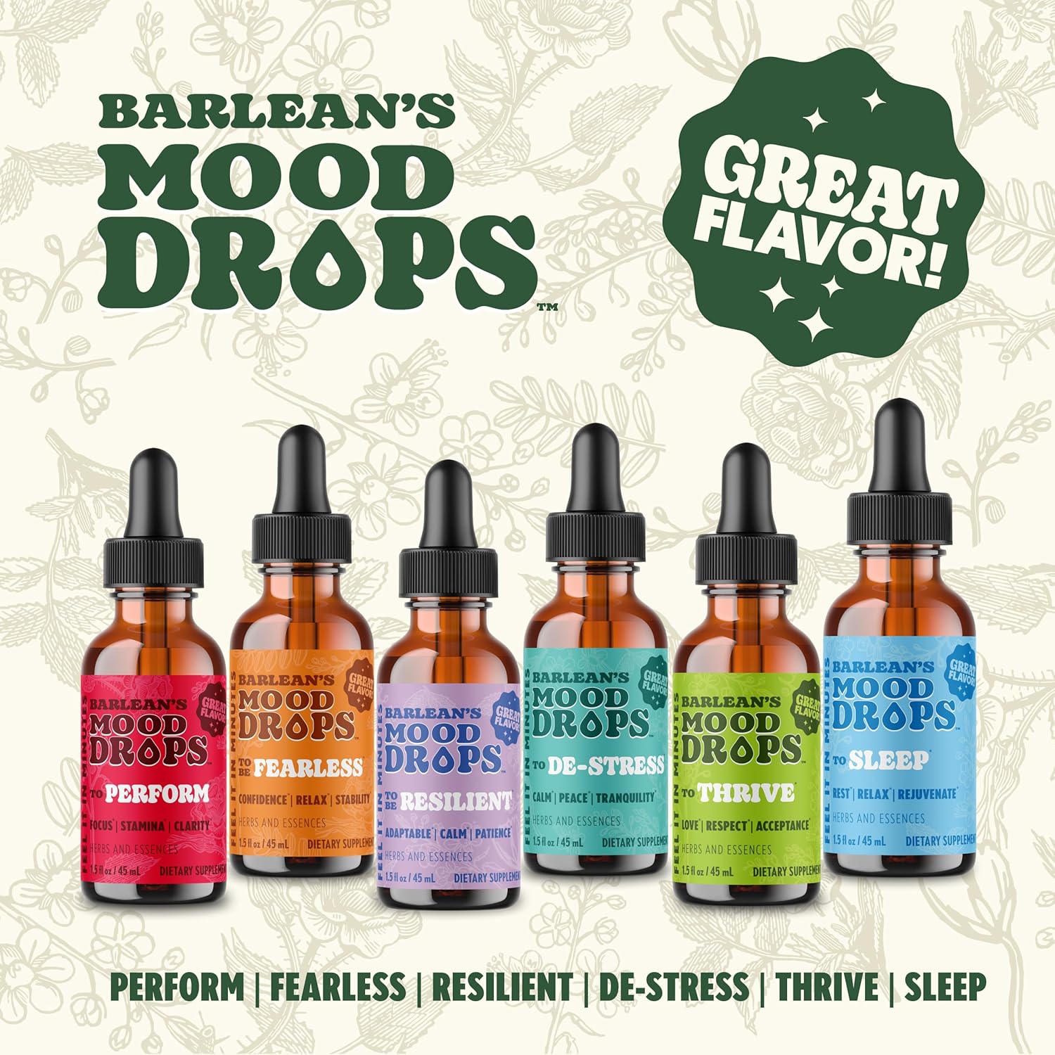 Barlean's Mood Booster Supplement, Sleep Liquid Drop Supplement for Men and Women, Magnesium and Melatonin, Adaptogen Herbs Drops, 1.5 oz - Image 6